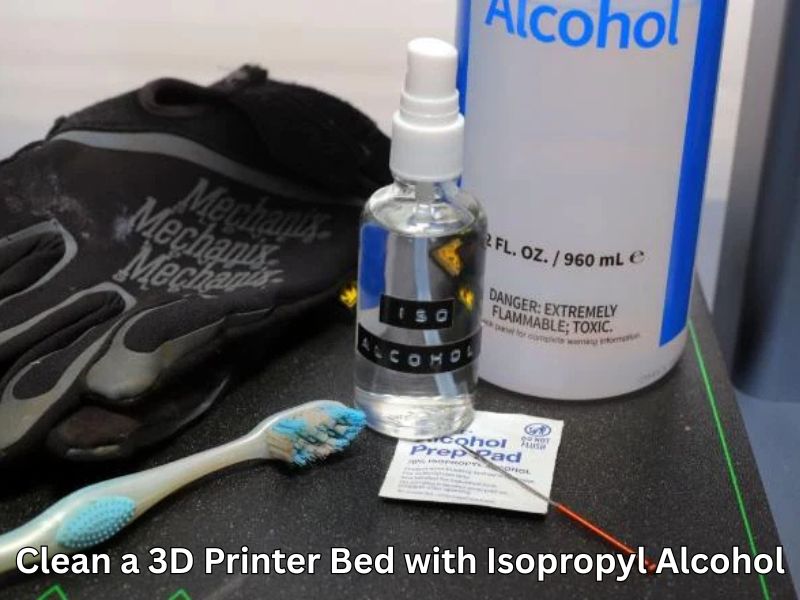 clean 3d printer bed isopropyl alcohol