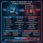 Ender 3 vs Ender 3 V3: Complete Comparison Guide