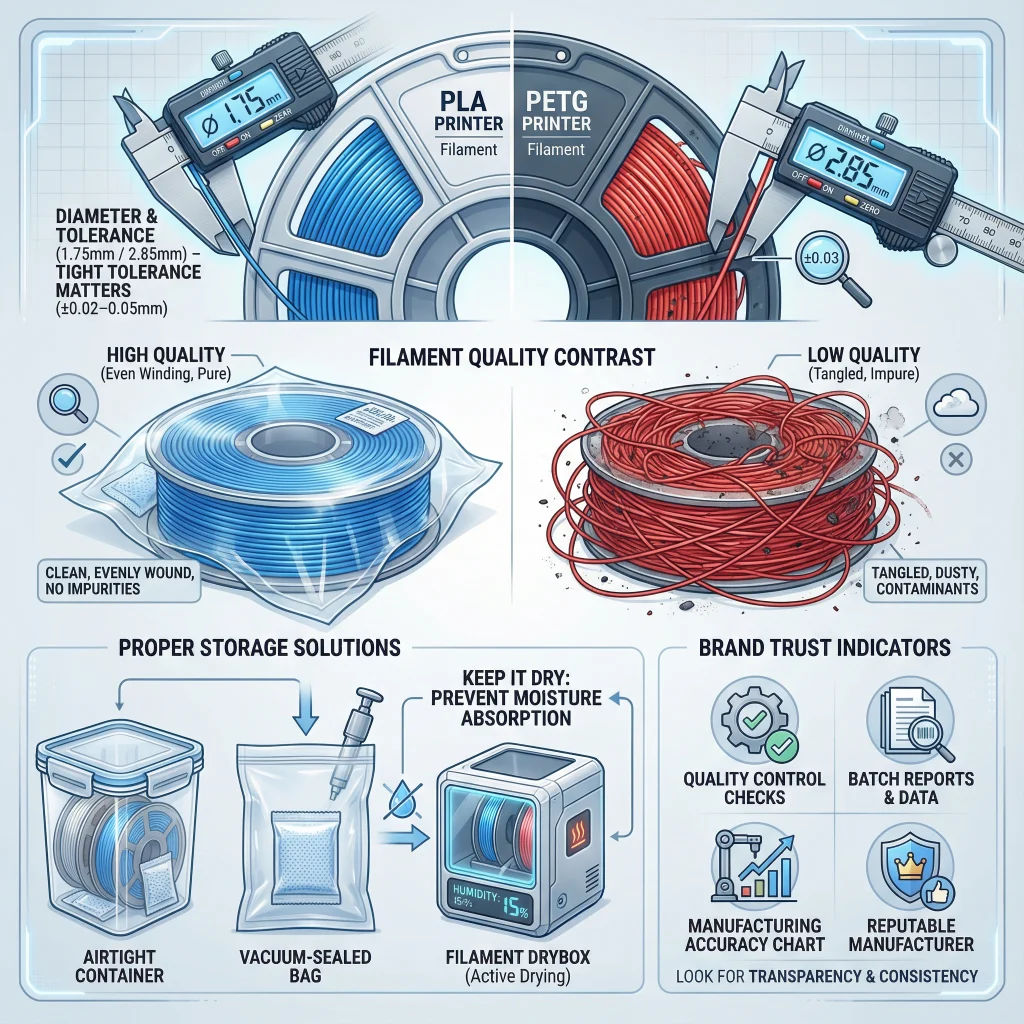 3D printer filament guide